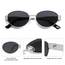 SOJOS Retro Sonnenbrille Damen Herren Oval Metal Groß Trendy Classic UV400 Schutz Sonnenbrillen SJ1217