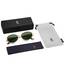 SOJOS Retro Sonnenbrille Damen Herren Oval Metal Groß Trendy Classic UV400 Schutz Sonnenbrillen SJ1217