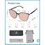 SOJOS Klassisch Retro Runde Sonnenbrille Damen Herren Groß Brille SJ2067 mit Schwarz Rahmen/Rosa Linse