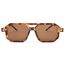 FEISEDY Retro 70er Jahre Sonnenbrille Damen Herren Vintage Flache Quadratische Brille mit UV400-Schutz B2622