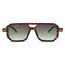 FEISEDY Retro 70er Jahre Sonnebrille Damen Herren Vintage Flache Quadratische Brille mit UV400-Schutz B2622