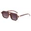 FEISEDY Retro 70er Jahre Sonnenbrille Damen Herren Vintage Flache Quadratische Brille mit UV400-Schutz B2622