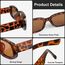 Ainiv 2 Stück Vintage Rechteckige Sonnenbrille, 90er Retro Sonnenbrillen, Modische Retro-Brille mit quadratischem Rahmen, UV400 Sonnenschutz und UV-Schutz, Trendy Brille für Damen Herren