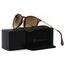 SUNGAIT Vintage Runde Damen Sonnenbrille Klassischer Retro Designer Stil (Braun/Braun)-SGT567