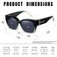 KANASTAL Übergröße Überzieh Sonnenbrille Herren und Damen Polarisiert Überbrille Sonnenbrille für Brillenträger UV400 Sonnenschutz, Grün Rahmen Schwarz Gläser