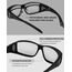 KANASTAL Überzieh Sonnenbrille Herren und Damen Rechteckig Photochrome Warp Around Sonnenbrille Selbsttönende Fahrradbrille für Brillenträger UV400 Schutz Fit Over Sunglasses