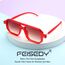 FEISEDY Retro 70er Jahre Sonnebrille Damen Herren Vintage Flache Quadratische Brille mit UV400-Schutz B2622