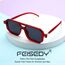 FEISEDY Retro 70er Jahre Sonnebrille Damen Herren Vintage Flache Quadratische Brille mit UV400-Schutz B2622