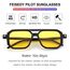 FEISEDY Retro 70er Jahre Sonnenbrille Damen Herren Vintage Flache Quadratische Brille mit UV400-Schutz B2622