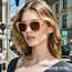 KANASTAL Übergröße Überzieh Sonnenbrille Herren und Damen Polarisiert Überbrille Sonnenbrille für Brillenträger UV400 Sonnenschutz, Champagner Transparent Rahmen Braun Gläser
