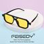 FEISEDY Retro 70er Jahre Sonnenbrille Damen Herren Vintage Flache Quadratische Brille mit UV400-Schutz B2622