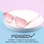 FEISEDY Retro 70er Jahre Sonnenbrille Damen Herren Vintage Flache Quadratische Brille mit UV400-Schutz B2622