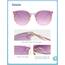 SOJOS Klassisch Retro Runde Sonnenbrille Damen Herren Groß Brille SJ2067 mit Regenbogen Rahmen/Gradient Violett & Rosa Linse