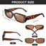 Ainiv 2 Stück Vintage Rechteckige Sonnenbrille, 90er Retro Sonnenbrillen, Modische Retro-Brille mit quadratischem Rahmen, UV400 Sonnenschutz und UV-Schutz, Trendy Brille für Damen Herren