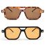 FEISEDY Retro 70er Jahre Sonnenbrille Damen Herren Vintage Flache Quadratische Brille mit UV400-Schutz B2622