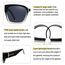 KANASTAL Übergröße Überzieh Sonnenbrille Herren und Damen Polarisiert Überbrille Sonnenbrille für Brillenträger UV400 Sonnenschutz, Grün Rahmen Schwarz Gläser