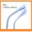 PARTY GO Herzform Sonnenbrille Damen Mode Rimless Sonnenbrille UV400 Partybrille, blau