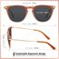 TSEBAN Vintage Polarisierte Damen Sonnenbrille Frauen Blaulichtfilter Brille, Acetat-Rahmen & UV 400 Schutz