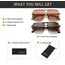 Long Keeper Retro Pilot Sonnenbrille Pilotenbrille Herren Damen Quadratisch Sonnenbrille Groß 70er Klassisch Eckige Pilot Retro Brille UV400 (Grün/Farbverlauf Rosa+Leopard/Farbverlauf Braun)