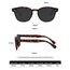 LHSDMOAT Retro Depp-Stil Round Sonnenbrille Herren Damen - Vintage 70er Jahre UV400-Schutz sunglasses für Fahrten, Reisen & Outdoor Aktivitäten