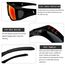 KANASTAL Überziehbrille Sonnenbrille Herren und Damen Verspiegelt Rot Überbrille für Brillenträger Fahrradbrille Überzieh Sonnenbrille UV400 Schutz Fit over brille