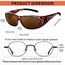 KANASTAL Polarisiert Überbrille Sonnenbrille Herren und Damen Überzieh Sonnenbrille für Brillenträger Rot Leopard Rahmen Überziehbrille Braun Linse