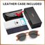 TSEBAN Vintage Polarisierte Damen Sonnenbrille Frauen Blaulichtfilter Brille, Acetat-Rahmen & UV 400 Schutz