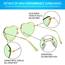 PARTY GO Herz Sonnenbrille Damen Mode Rimless Sonnenbrille UV400 Partybrille, grün