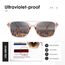 kimorn Retro Sonnenbrille für Damen Herren Trendy Retro Sonnenbrille Rechteck Rahmen Schatten K1649 (Rosa/Grau Braun)