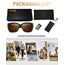 KANASTAL Übergröße Überzieh Sonnenbrille Herren und Damen Polarisiert Überbrille Sonnenbrille für Brillenträger UV400 Sonnenschutz, Leopard Rahmen Braun Gläser