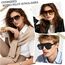 Long Keeper Retro Pilot Sonnenbrille Pilotenbrille Herren Damen Quadratisch Sonnenbrille Groß 70er Klassisch Eckige Pilot Retro Brille UV400 (Orange Schildpatt Rahmen - Farbverlauf Blau Linse)