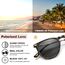 TSEBAN Vintage Damen Sonnenbrille Polarisierte Frauen Brille, Acetat-Rahmen & UV 400 Schutz,Schildpatt,Einheitsgröße