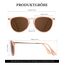 HENGOSEN Sonnenbrille Damen Polarisiert Sunglasses-Woman: Polarisiert Sonnenbrille Damen Retro UV Schutz Vintage Sunglasses