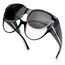 Face Shadow Polarisiert Überzieh Sonnenbrille über Normale Brille Damen UV400 Schutz, Übergroß Überbrille für Brillenträger, Ultra Leicht für Fahren, Radfahren, Sport und Freizeit