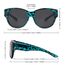 Face Shadow Polarisierte Überzieh Sonnenbrille Damen UV-Schutz Überbrille Sonnenbrille für brillenträger Ultra Leicht Fit-Over Brille