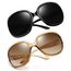 Joopin Große Sonnenbrille Damen Polarisiert UV400 Klassische und Übergroße Sonnenbrille Modern Braun 2025 Trendy Oversized für Fahren und Reisen (Schwarz und Hellbraun)