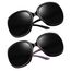 Joopin Übergroße Sonnenbrille Damen Polarisierte und Damen Sonnenbrille Groß UV400 XXL Brille Trendy Moderne für Fahren Angeln und Reisen (Schwarz und Schwarz Violett)