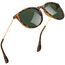 kunchu Sonnenbrille-Damen-Polarisierte-Sonnenbrille-Rund-UV400-im-Retro-Sonnenbrille-für-Damen & Herren Schutz Vintage Bohnenquark G15