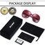 Joopin Übergroße Sonnenbrille Damen Rosa und Große Sonnenbrille Polarisiert Klassische Oversized Trendy Women Sunglasses UV400 für Fahren und Reisen (Mode Transparent Rosenrot)