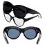 Face Shadow Polarisiert Überzieh Sonnenbrille über Normale Brille Damen UV400 Schutz, Übergroß Überbrille für Brillenträger, Ultra Leicht für Fahren, Radfahren, Sport und Freizeit