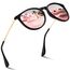kunchu Sonnenbrille-Damen-Polarisierte-Sonnenbrille-Rund-UV400-im-Retro-Sonnenbrille-für-Damen & Herren Schutz Vintage Schwarzpulver