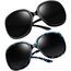 Joopin XL Moderne Sonnenbrille Damen Polarisiert Übergroße Sonnenbrille Klassische Vintage Retro UV400 Mode für Fahren und Reisen (Schwarz und Blauer Leopard)