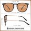TSEBAN Vintage Polarisierte Damen Sonnenbrille Frauen Blaulichtfilter Brille, Acetat-Rahmen & UV 400 Schutz