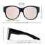 Face Shadow Polarisierte Überzieh Sonnenbrille Damen UV-Schutz Überbrille Sonnenbrille für brillenträger Ultra Leicht Fit-Over Brille, L