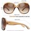 Joopin Übergroße Braune Sonnenbrille Damen Moderne UV400 und Polarisierte Sonnenbrille Groß Frauen Trendy Klassisch Brille für Fahren und Reisen (Hellbraun)