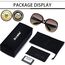 Joopin XXL Elegante Damen Sonnenbrille Braun Groß Trendy Klassische Polarisierte Sonnenbrille Damen Modern UV400 Übergroß für Fahren und Reisen (Mode Braun)