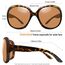 Joopin Klassische Sonnenbrille Damen Übergroße Leopardbraun und Große Sonnenbrille Polarisiert UV400 Brille Trendy mit Dicker Rahmen für Fahren Angeln und Reisen (Schildkröte Braun)