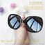 Joopin Übergroße Sonnenbrille Damen Polarisiert XL Moderne und Dunkle Damen Sonnenbrille Große UV400 Trendy für Fahren Angeln und Reisen (Mode Schwarz Violett)