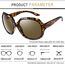 Joopin XXL Sonnenbrille Damen Polarisiert Klassisch Stil Übergroße Sonnenbrille Trendy 2025 Vintage Schildkröte Oversized Brille UV400 für Fahren und Reisen (Crystal Braun)