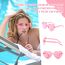 NACHLYNN 10 Paar Herz Sonnenbrille Rosa Serie Farben Randlose Herzförmige Sonnenbrille für Damen Transparente Bonbonfarbene Herzbrille für Valentinstag Partygeschenke